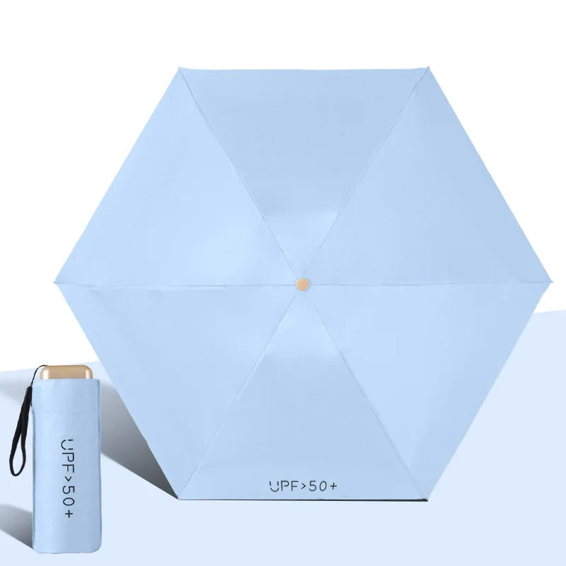 Xiaomi UPF50+ Umbrella Mini Pocket Sun Shade Umbrella Portable Vinyl Folding Rain Travel Umbrella UV Protection Parasol Capsule