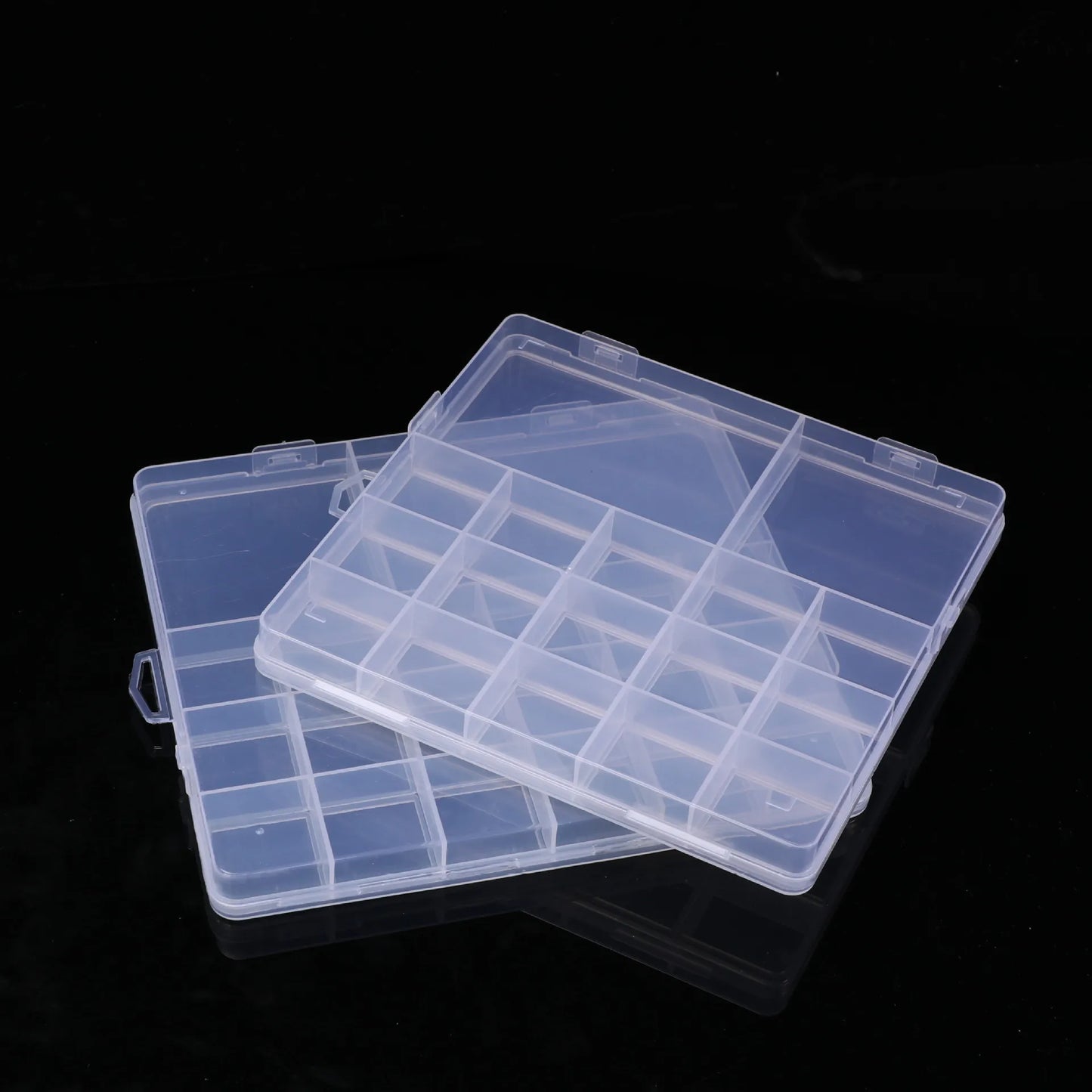 Plastic Storage Box - 28-Grid Jewelry Box Bead String Fishing Tackle And Button Organizer Box