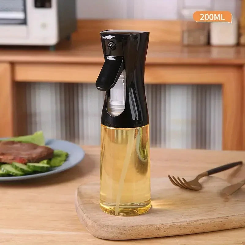 Olive Oil Mister Spray Bottle for Cooking - Cooking Oil Spray Bottle Air Fryer Accessories - Refillable Glass Dispenser