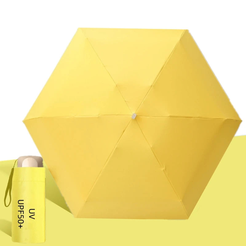 Xiaomi UPF50+ Umbrella Mini Pocket Sun Shade Umbrella Portable Vinyl Folding Rain Travel Umbrella UV Protection Parasol Capsule