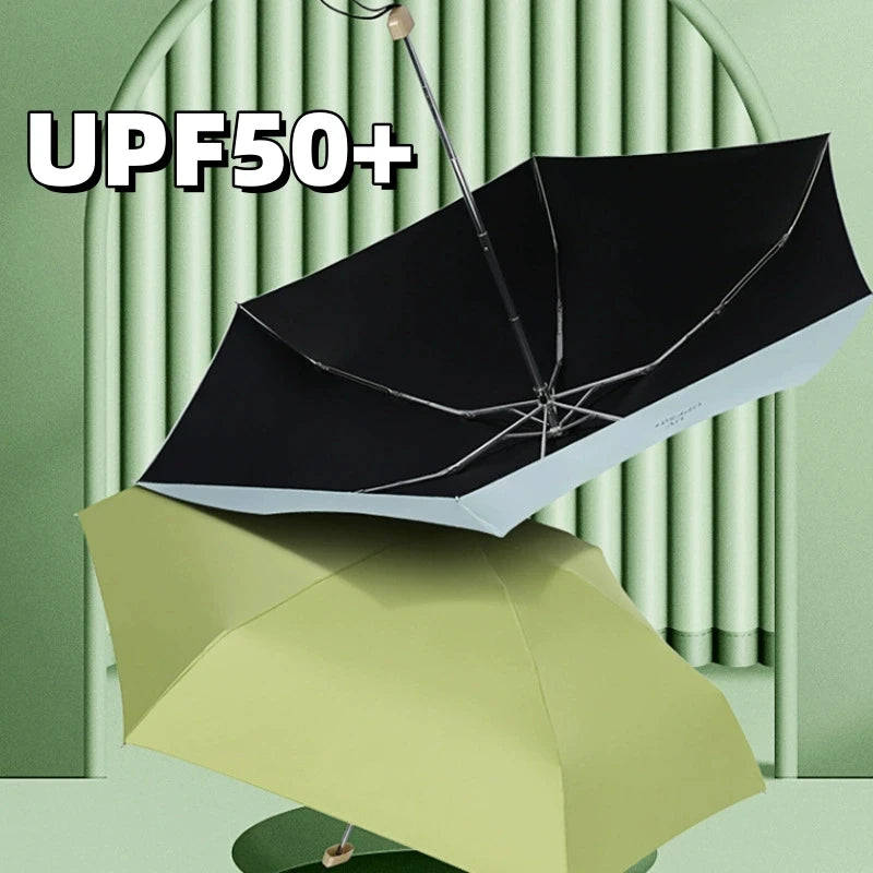 Xiaomi UPF50+ Umbrella Mini Pocket Sun Shade Umbrella Portable Vinyl Folding Rain Travel Umbrella UV Protection Parasol Capsule