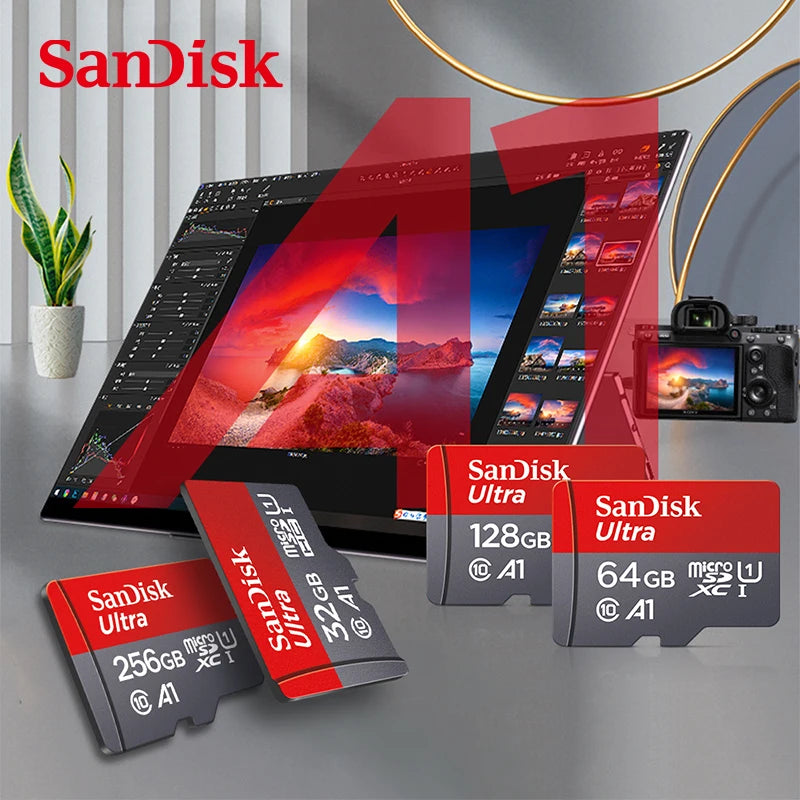 Sandisk Ultra Micro tf SD card 128GB 32GB 64GB 256GB Mini SD Card SD/TF Flash Card Memory Card 32 64 128 gb miniSD for Phone