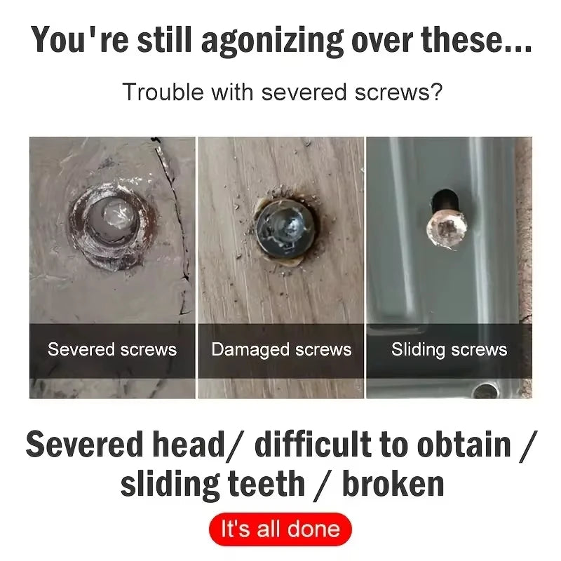 Damaged Screw Extractor Set HSS Drill Bit Stripped Broken Remover Small Easily Quickly Take Out Kit Easy Demolition Power Tools