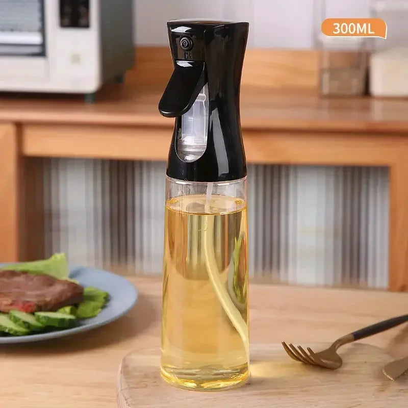 Olive Oil Mister Spray Bottle for Cooking - Cooking Oil Spray Bottle Air Fryer Accessories - Refillable Glass Dispenser