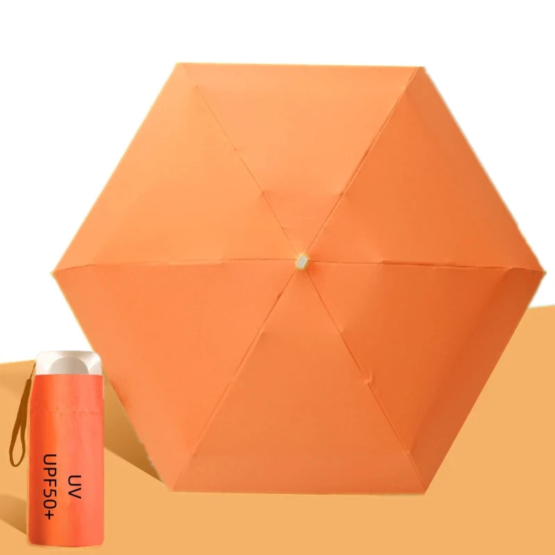 Xiaomi UPF50+ Umbrella Mini Pocket Sun Shade Umbrella Portable Vinyl Folding Rain Travel Umbrella UV Protection Parasol Capsule