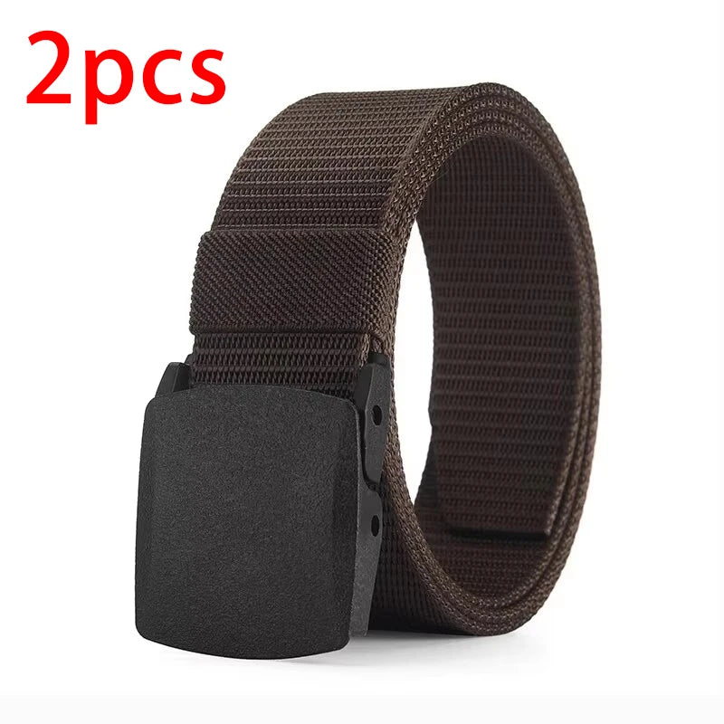 Military Automatic Buckle Nylon Belt Outdoor Hunting Multifunctional Tactical Canvas Belt High Quality Men Belt