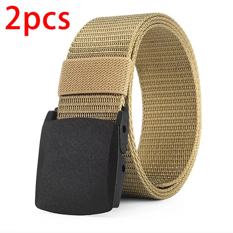 Military Automatic Buckle Nylon Belt Outdoor Hunting Multifunctional Tactical Canvas Belt High Quality Men Belt