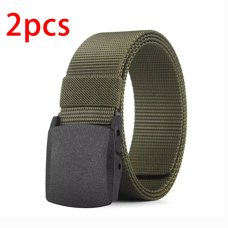 Military Automatic Buckle Nylon Belt Outdoor Hunting Multifunctional Tactical Canvas Belt High Quality Men Belt