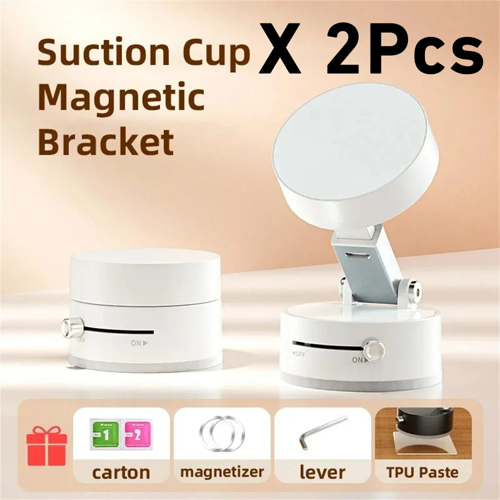 Car Mobile Phone Holder Magnetic 2025 New Suction Cup Vacuum Adsorption Car Special Navigation Fixed Mobile Phone Holder