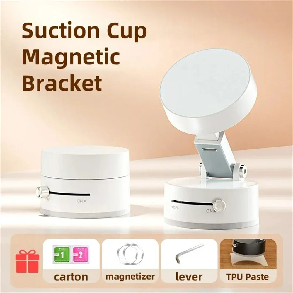 Car Mobile Phone Holder Magnetic 2025 New Suction Cup Vacuum Adsorption Car Special Navigation Fixed Mobile Phone Holder