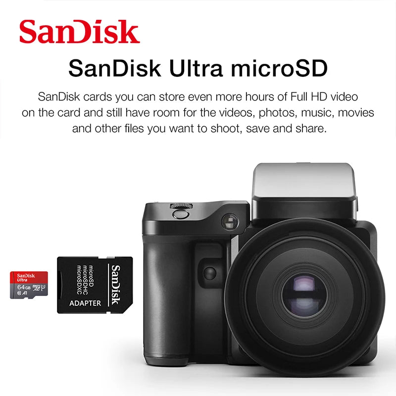 Sandisk Ultra Micro tf SD card 128GB 32GB 64GB 256GB Mini SD Card SD/TF Flash Card Memory Card 32 64 128 gb miniSD for Phone