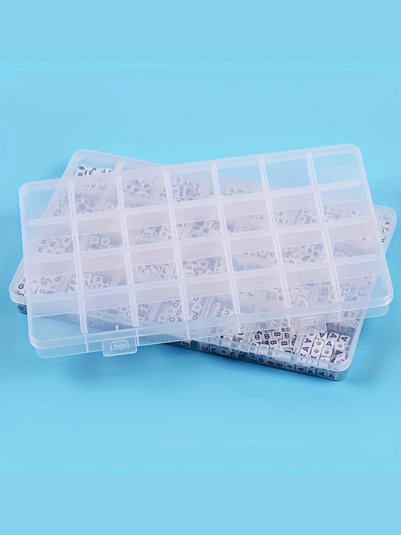 Transparent Storage Container Jewelry Box Clear Plastic Organizer Box Empty Earring Storage Organizer Display Case for Beads