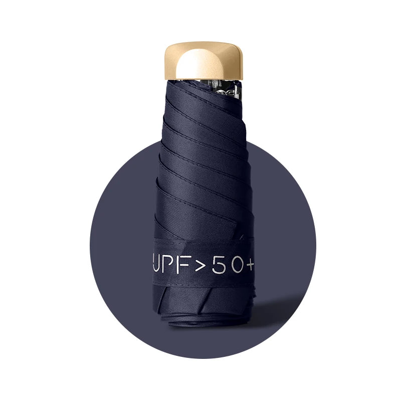 1Pc 55% Off Mini Sun Umbrella Pocket Rain Umbrella Vinyl Folding UV Ultraviolet Protection Sun Shade Pocket Parasol Capsule