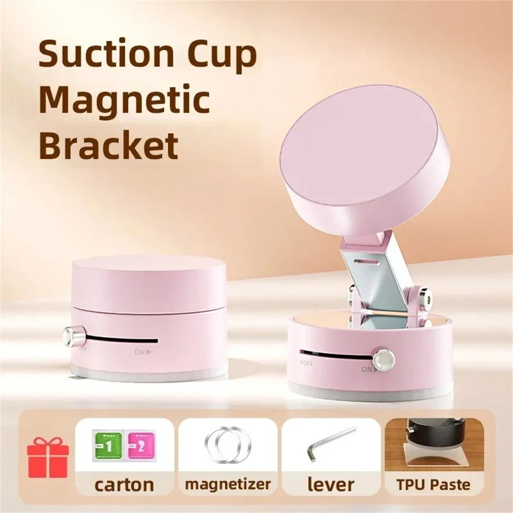 Car Mobile Phone Holder Magnetic 2025 New Suction Cup Vacuum Adsorption Car Special Navigation Fixed Mobile Phone Holder