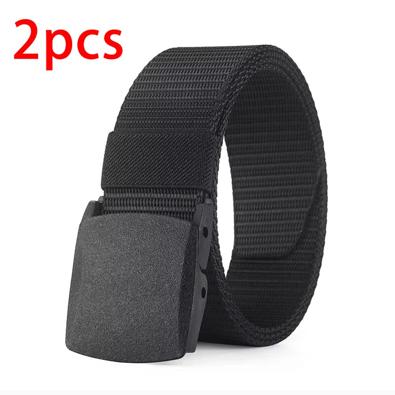 Military Automatic Buckle Nylon Belt Outdoor Hunting Multifunctional Tactical Canvas Belt High Quality Men Belt