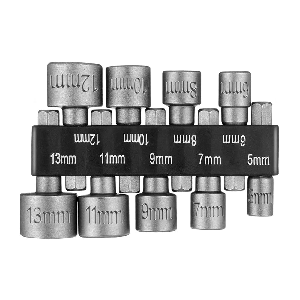 Hexagaon Socket Screw Bolt Driver Wrench Nut Head Key Screwdriver Adapter Bit Sleeve Nozzle Hex Shank Set Hand Tool Power Drill