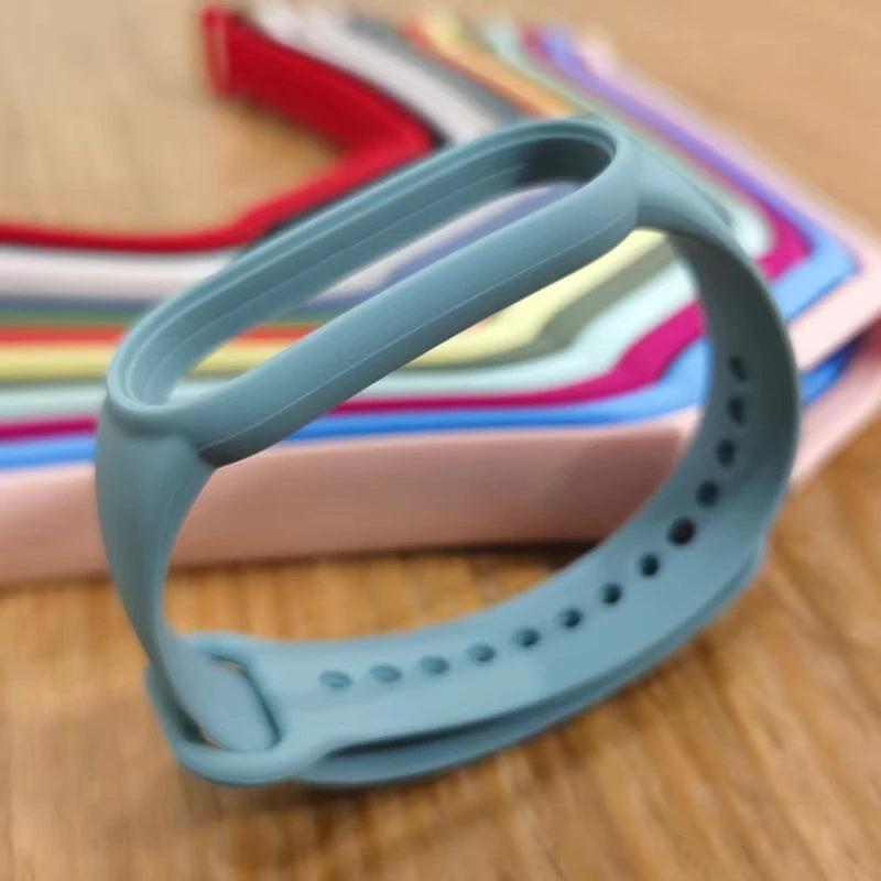 official Silicone Strap For Xiaomi Mi Band 4 5 6 7 Bracelet Sport Watch Wristband Miband4 miband7 Correa Mi band 3 4 5 6 7 Band