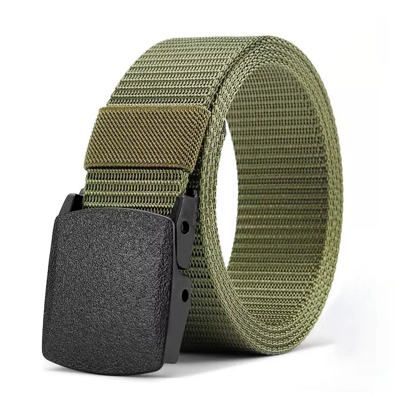 Military Automatic Buckle Nylon Belt Outdoor Hunting Multifunctional Tactical Canvas Belt High Quality Men Belt