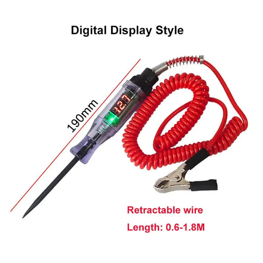 Auto Car  Car Truck Voltage Circuit Tester 6v 12v 24v   Diagnostic Probe Test Pen Light Bulb Electric Measuring Pen Repair Tools