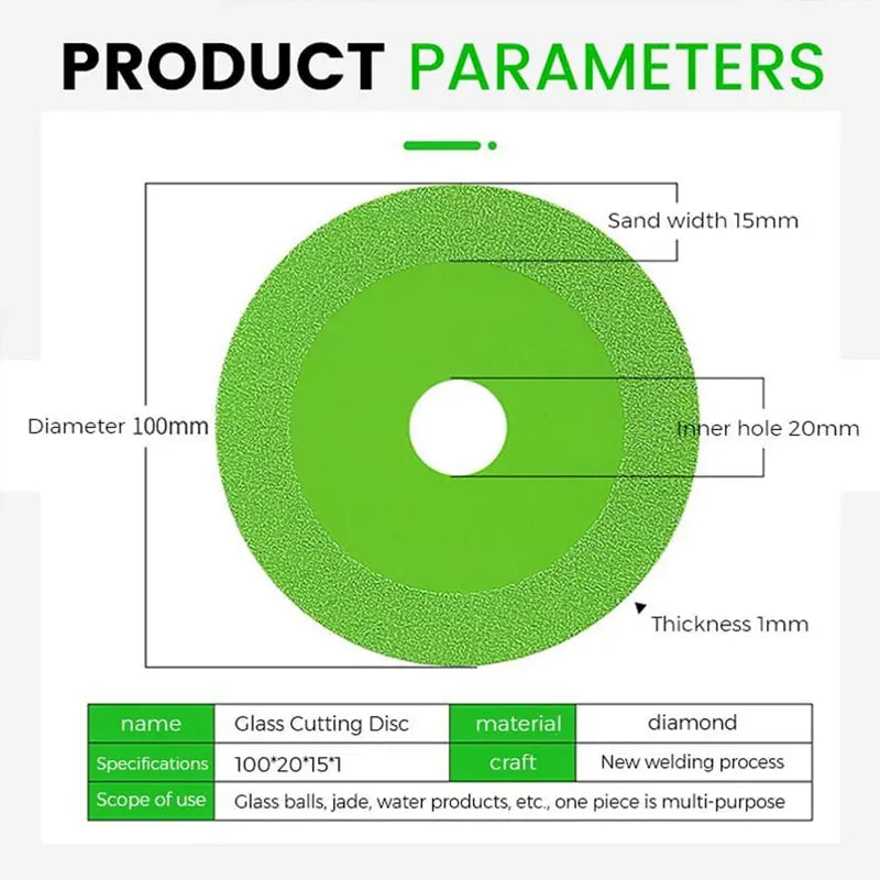 Glass Cutting Blades Ceramic Tiles Beautiful Seams Marble Jade Crystal Wine Bottles Grinding Ultra Thin Glass Cutting Rock Plate