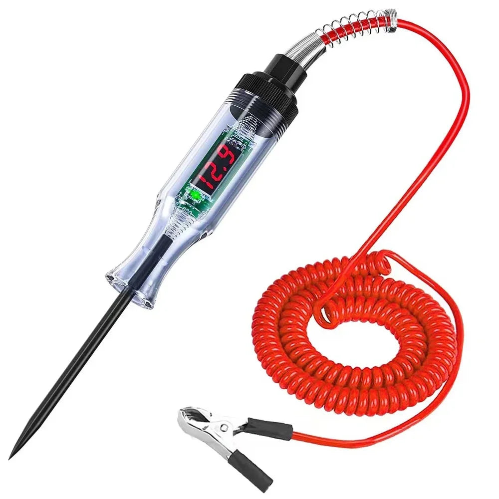 6V 12V 24V Car Truck Voltage Circuit Tester Auto Car Diagnostic Probe Test Pen Light Bulb Electric Measuring Pen Repair Tools