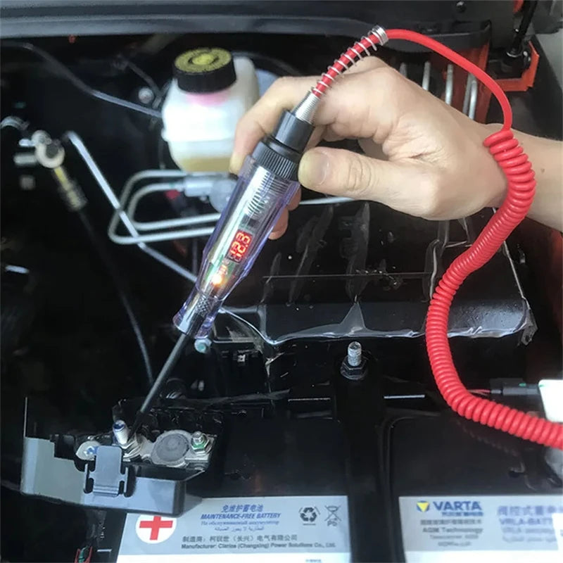 Car Truck Voltage Circuit Tester Auto 6V 24V Tools Car diagnostic Probe Test Pen Light Bulb electric measuring pen tools